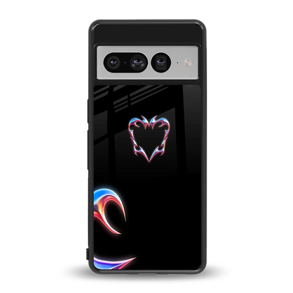 Prism Heart back phone cover | glass case for google pixel 7 pro
