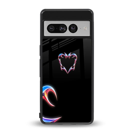 Prism Heart back phone cover | glass case for google pixel 7 pro