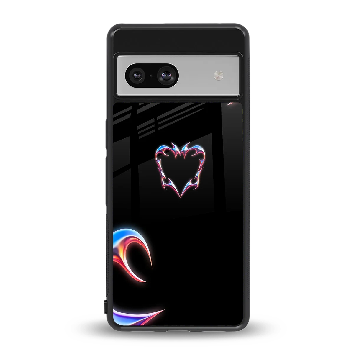 Prism Heart back phone cover | glass case for google pixel 7a
