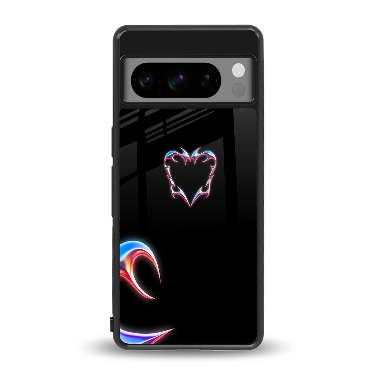 Prism Heart back phone cover | glass case for google pixel 8 pro