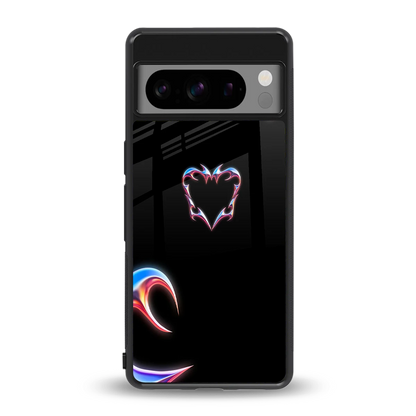 Prism Heart back phone cover | glass case for google pixel 8 pro