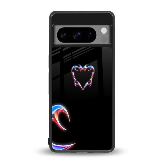Prism Heart back phone cover | glass case for google pixel 8 pro