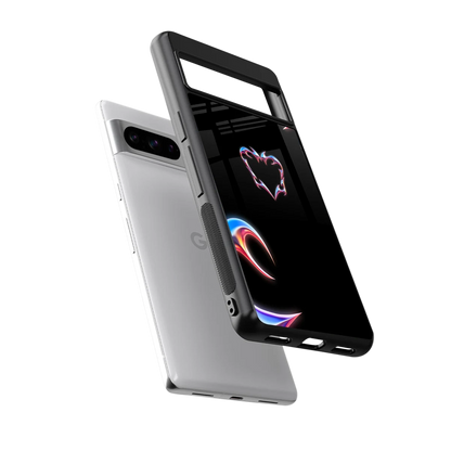 Prism Heart sleek google pixel 8 pro cover with tempered glass back and TPU edges