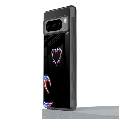 Prism Heart stylish phone case for google pixel 8 pro | glossy glass and slim fit