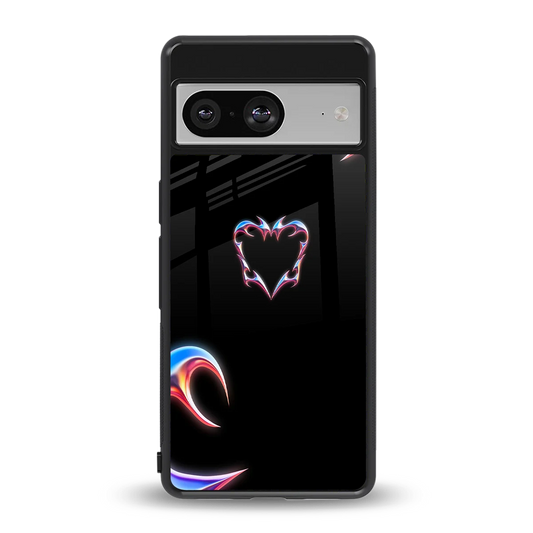 Prism Heart back phone cover | glass case for google pixel 8