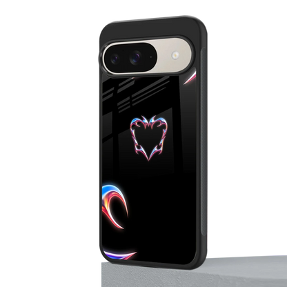 Prism Heart google pixel 9 mobile cover | shockproof glass phone case