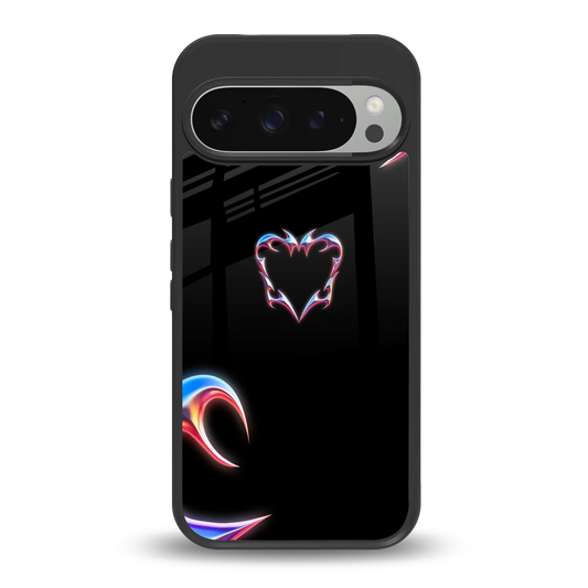 Prism Heart back phone cover | glass case for google pixel 9 pro xl