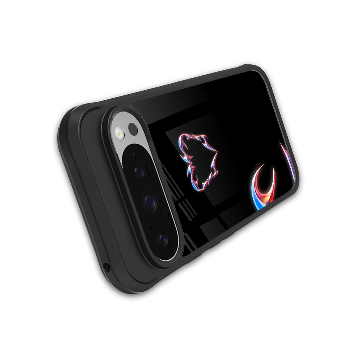 Prism Heart stylish phone case for google pixel 9 pro xl | glossy glass and slim fit