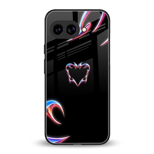 Prism Heart back phone cover | glass case for google pixel 9a