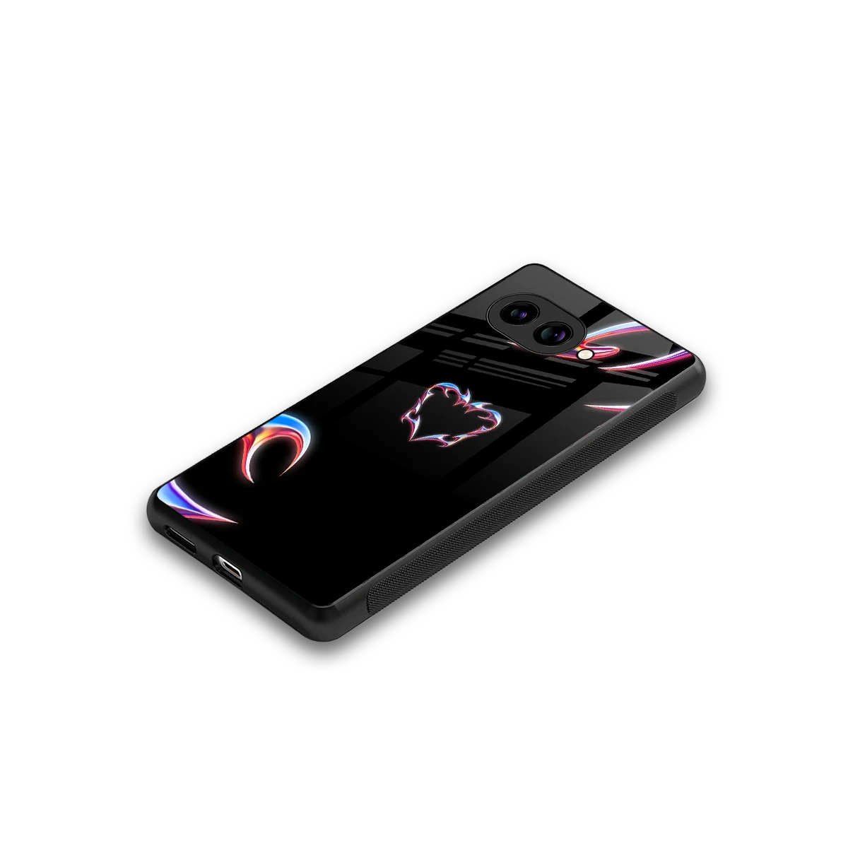 Prism Heart stylish phone case for google pixel 10a | glossy glass and slim fit