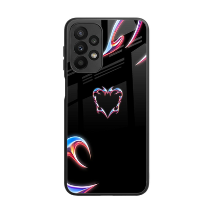 Prism Heart back phone cover | glass case for samsung galaxy a23