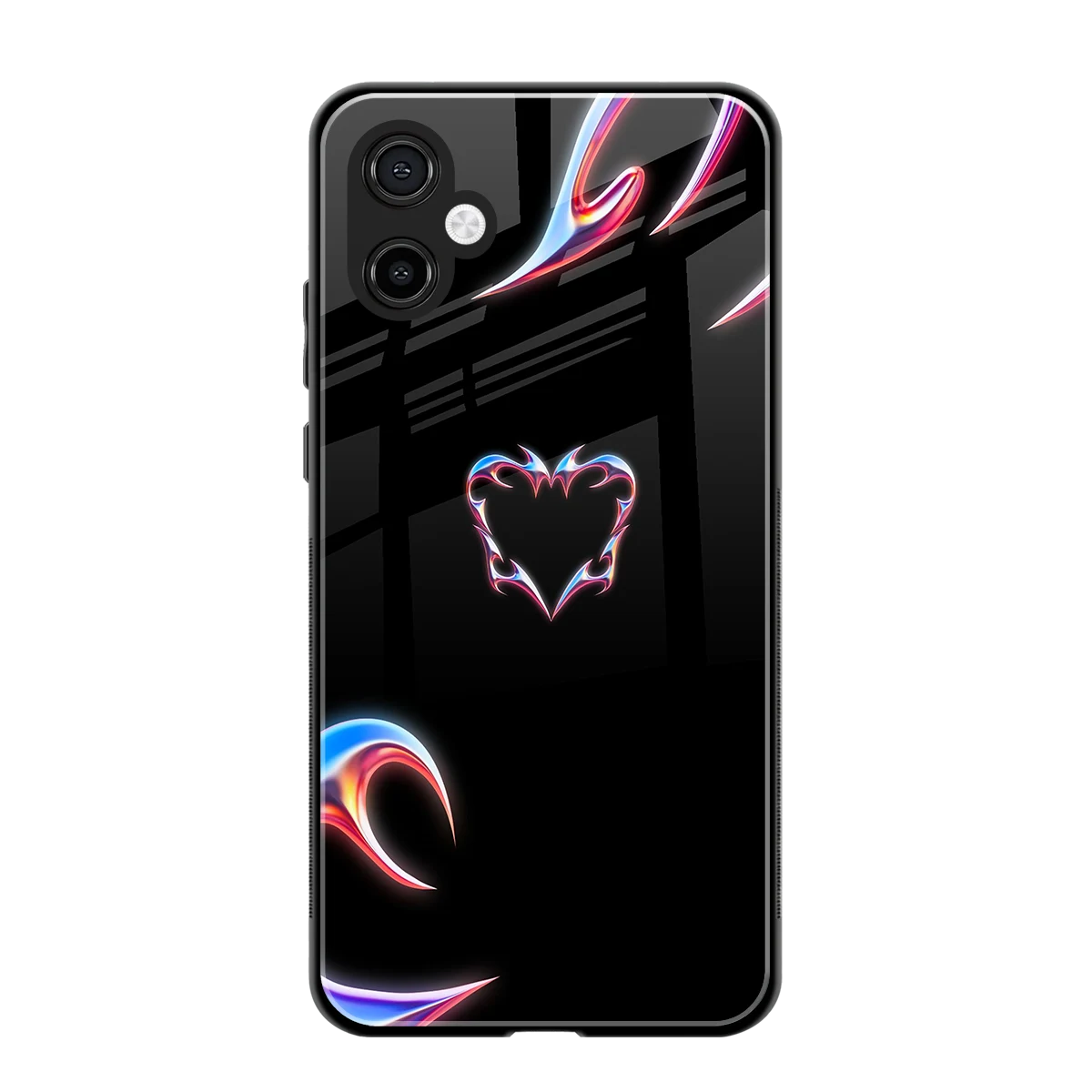 Prism Heart back phone cover | glass case for samsung galaxy a06 5g