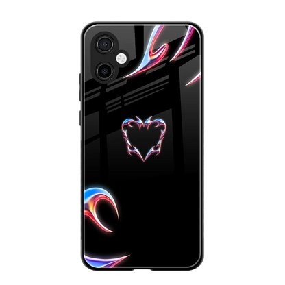 Prism Heart back phone cover | glass case for samsung galaxy a06 5g
