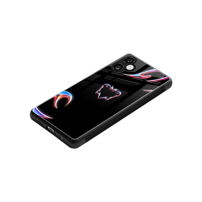 Prism Heart stylish phone case for samsung galaxy a06 5g | glossy glass and slim fit