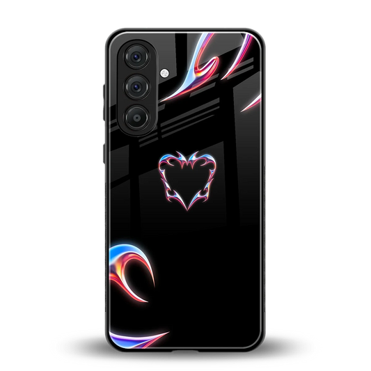 Prism Heart back phone cover | glass case for samsung galaxy m36 5g