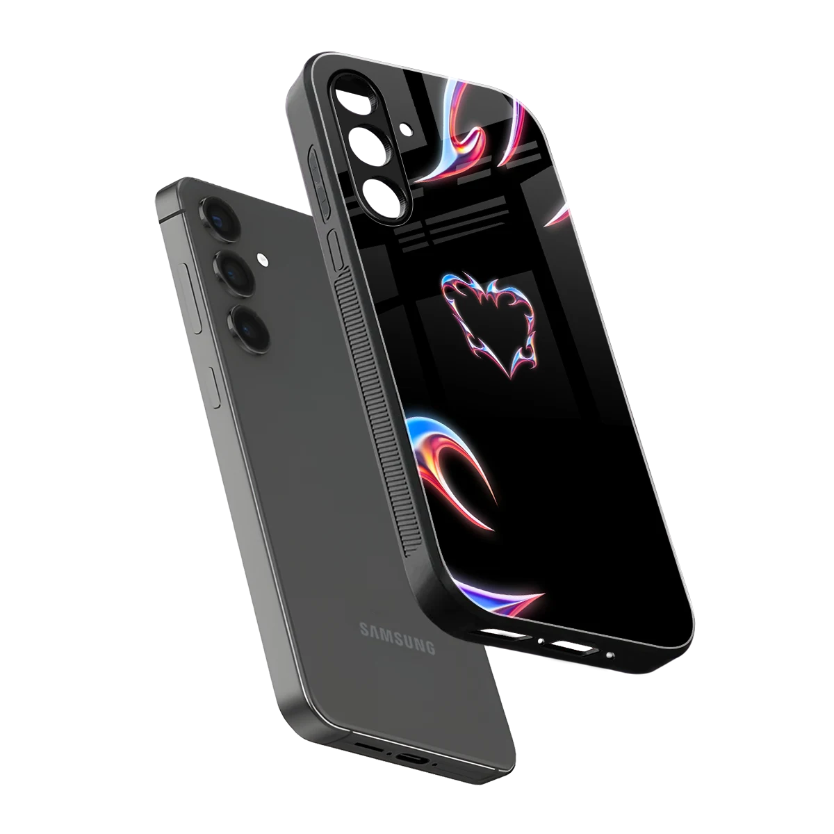 Prism Heart sleek samsung galaxy a16 5g cover with tempered glass back and TPU edges
