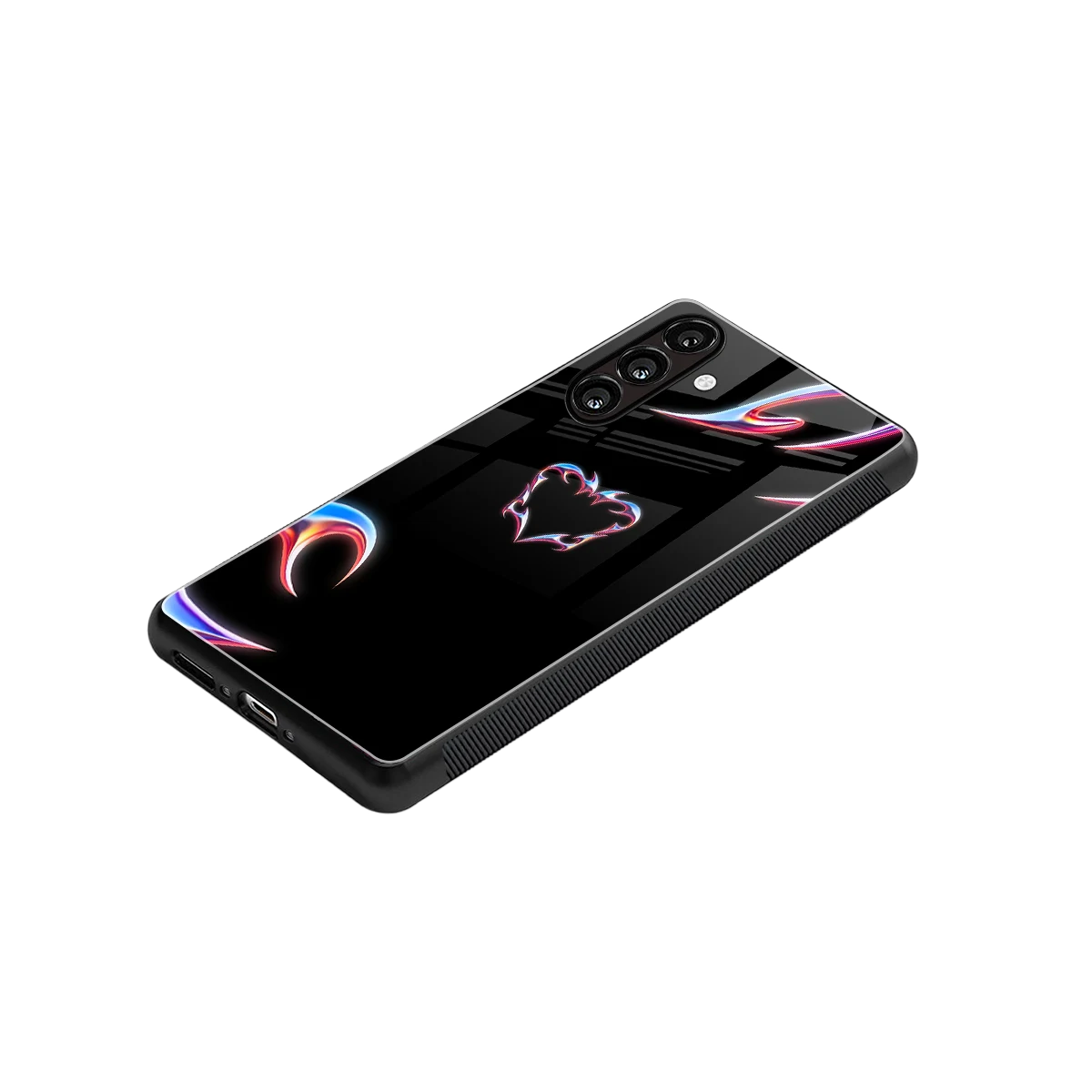Prism Heart stylish phone case for samsung galaxy a16 5g | glossy glass and slim fit