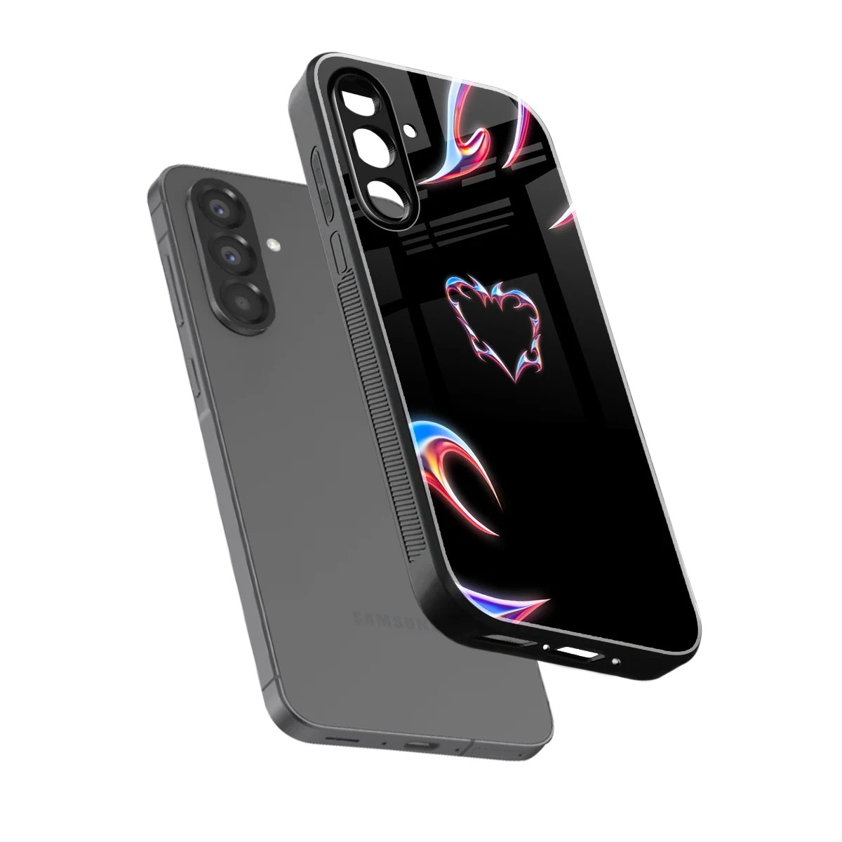 Prism Heart sleek samsung galaxy a36 5g cover with tempered glass back and TPU edges