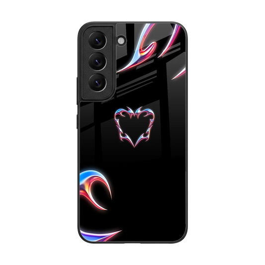 Prism Heart back phone cover | glass case for samsung galaxy s22