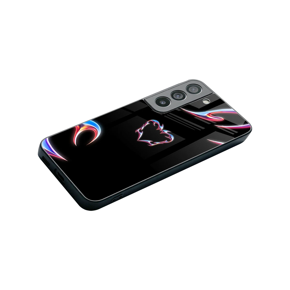 Prism Heart stylish phone case for samsung galaxy s22 | glossy glass and slim fit