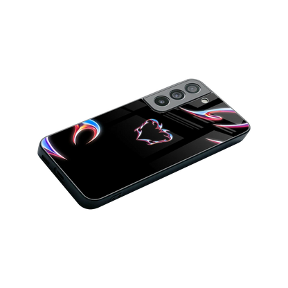 Prism Heart stylish phone case for samsung galaxy s22 | glossy glass and slim fit