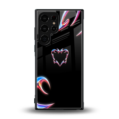 Prism Heart back phone cover | glass case for samsung galaxy s23 ultra