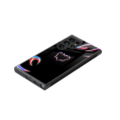 Prism Heart stylish phone case for samsung galaxy s23 ultra | glossy glass and slim fit