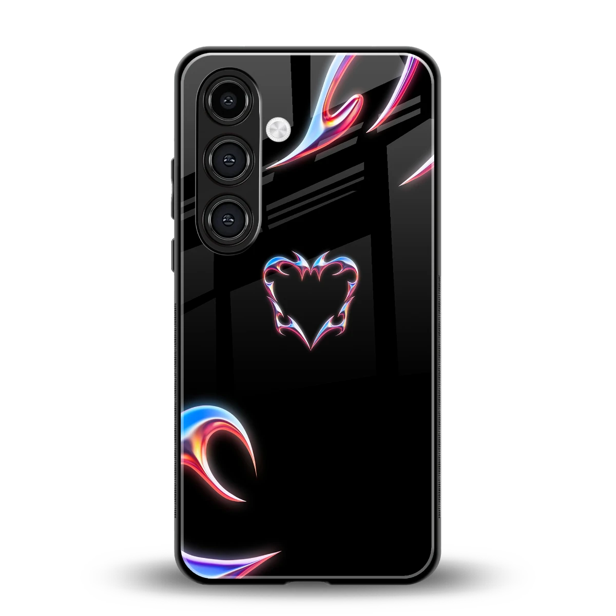 Prism Heart back phone cover | glass case for samsung galaxy s23 fe