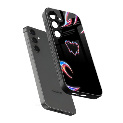 Prism Heart sleek samsung galaxy s24 cover with tempered glass back and TPU edges