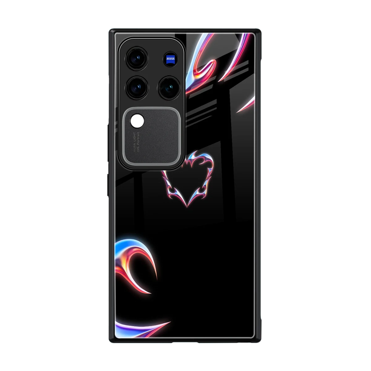 Prism Heart back phone cover | glass case forvivo v30 pro