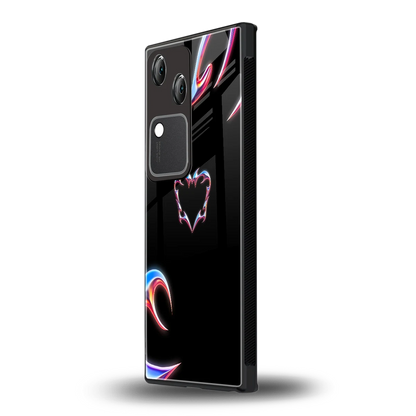 Prism Heart vivo v30 mobile cover | shockproof glass phone case