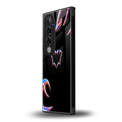 Prism Heart vivo v40 pro mobile cover | shockproof glass phone case