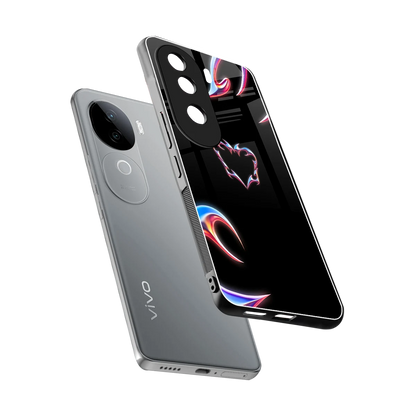 Prism Heart sleek vivo v40e cover with tempered glass back and TPU edges