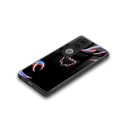 Prism Heart stylish phone case for vivo v50 | glossy glass and slim fit