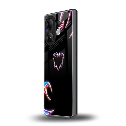 Prism Heart vivo v60 mobile cover | shockproof glass phone case