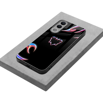Prism Heart stylish phone case for vivo v70 fe | glossy glass and slim fit
