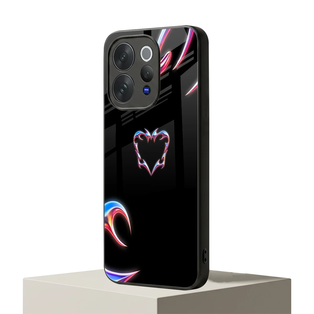 Prism Heart vivo v70 elite mobile cover | shockproof glass phone case