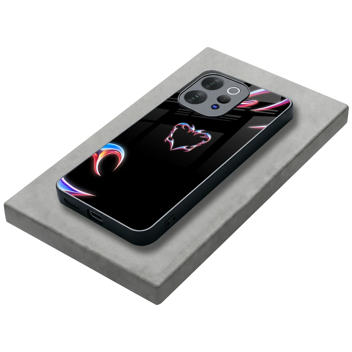 Prism Heart stylish phone case for vivo v70 elite | glossy glass and slim fit