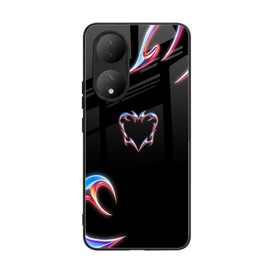 Prism Heart back phone cover | glass case for Vivo-y100