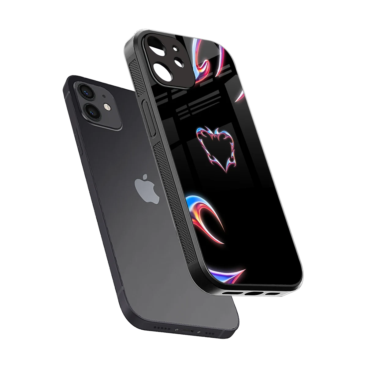 Prism Heart sleek iphone 11 cover with tempered glass back and TPU edges