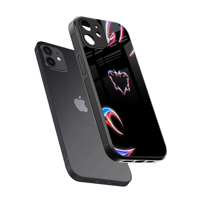 Prism Heart sleek iphone 11 cover with tempered glass back and TPU edges