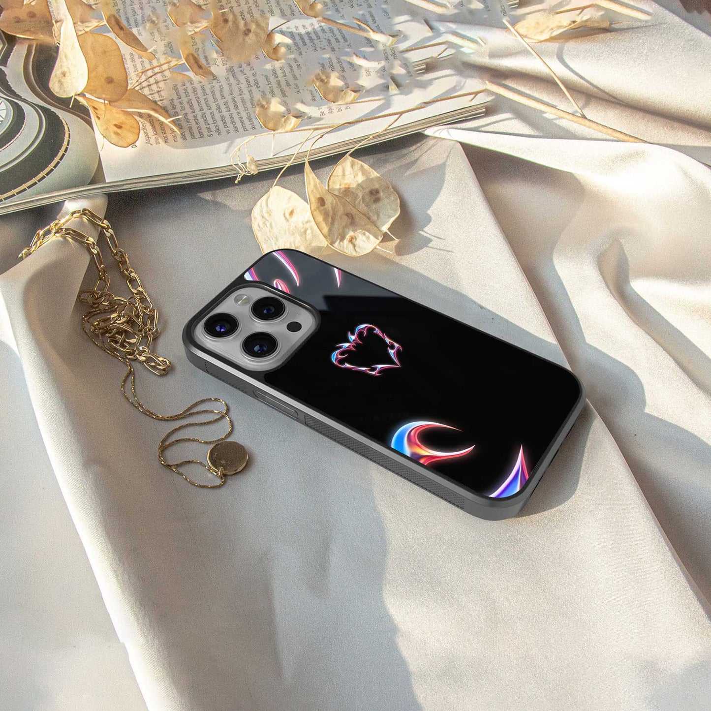 Prism Heart Phone Case for Iphone 16 | Glass Case