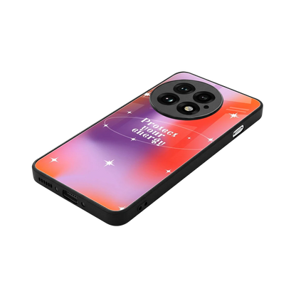 Protect Your Energy stylish phone case for oneplus 13 | glossy glass and slim fit