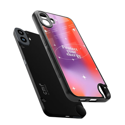Protect Your Energy sleek cmf nothing phone 1 cover with tempered glass back and TPU edges