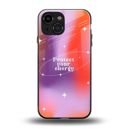 Protect Your Energy back phone cover | glass case for iphone 13 mini