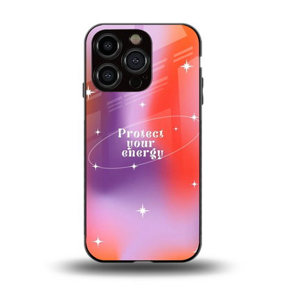 Protect Your Energy back phone cover | glass case for iphone 13 pro