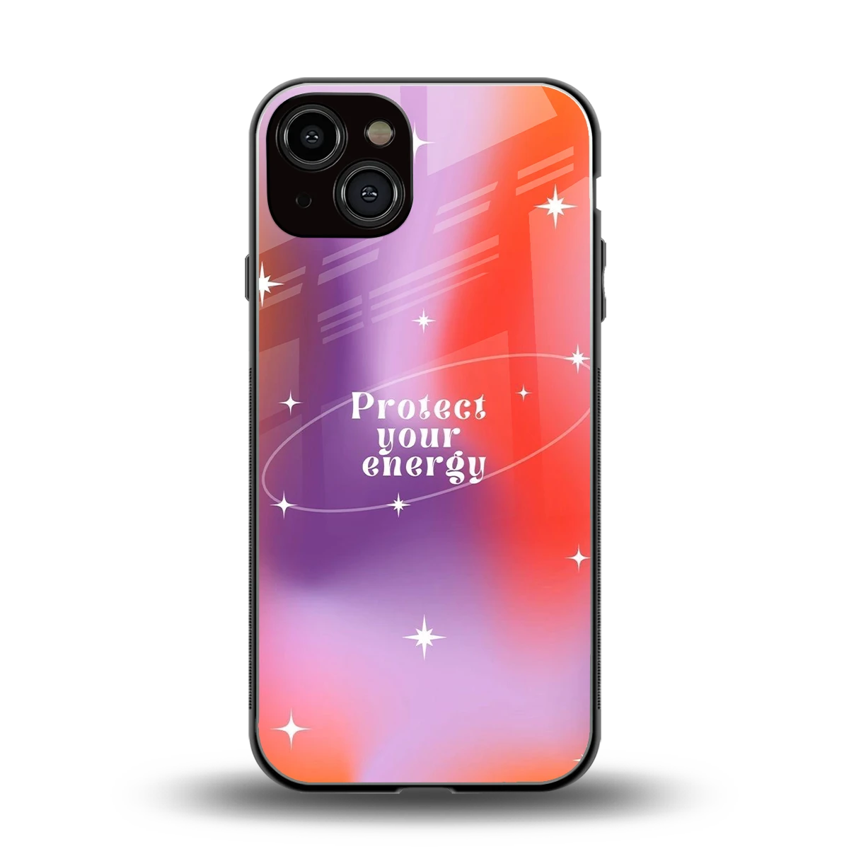 Protect Your Energy back phone cover | glass case for iphone 14