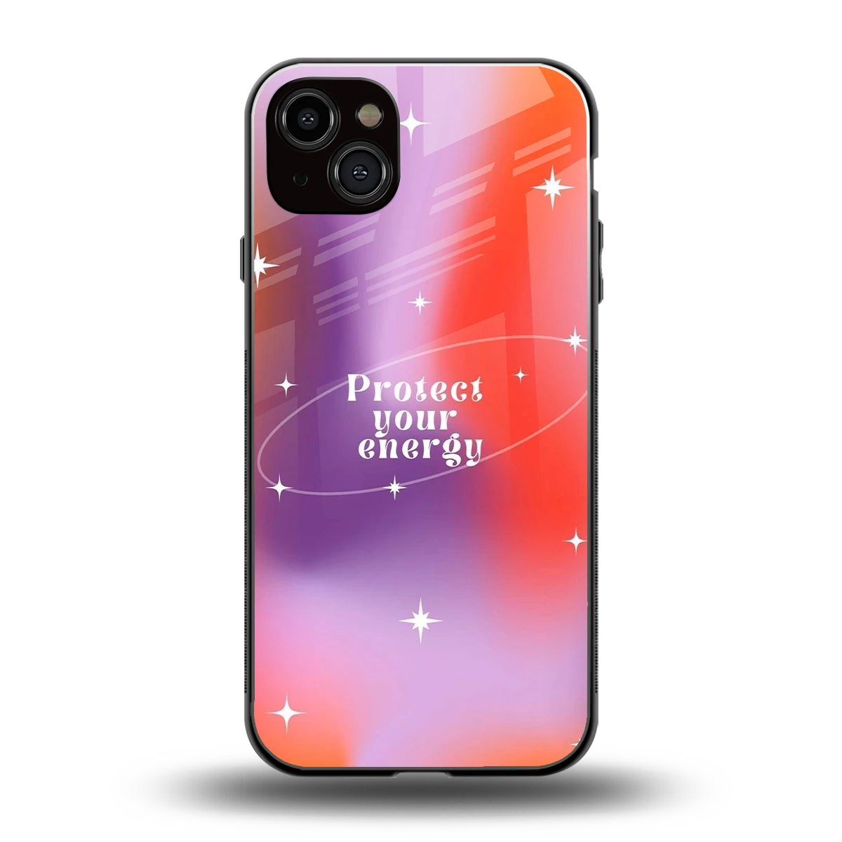 Protect Your Energy back phone cover | glass case for iphone 14 plus