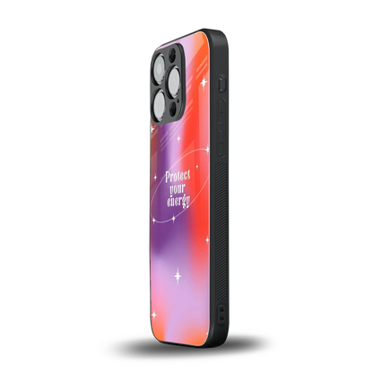 Protect Your Energy iphone 15 pro mobile cover | shockproof glass phone case