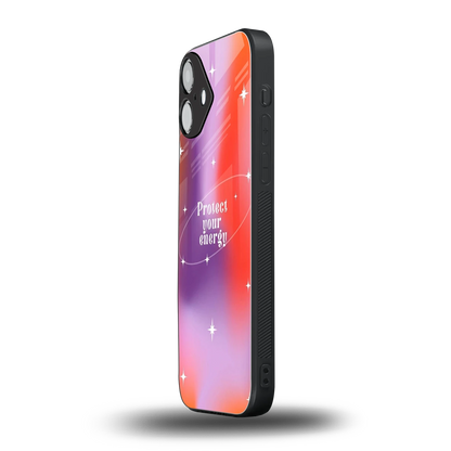 Protect Your Energy iphone 16 plus mobile cover | shockproof glass phone case